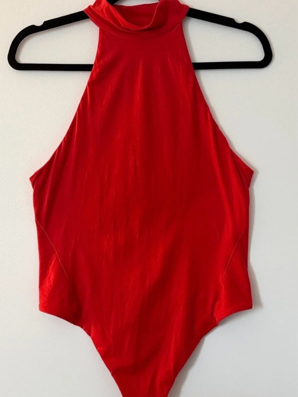 lululemon high neck bodysuit red LIKE NEW